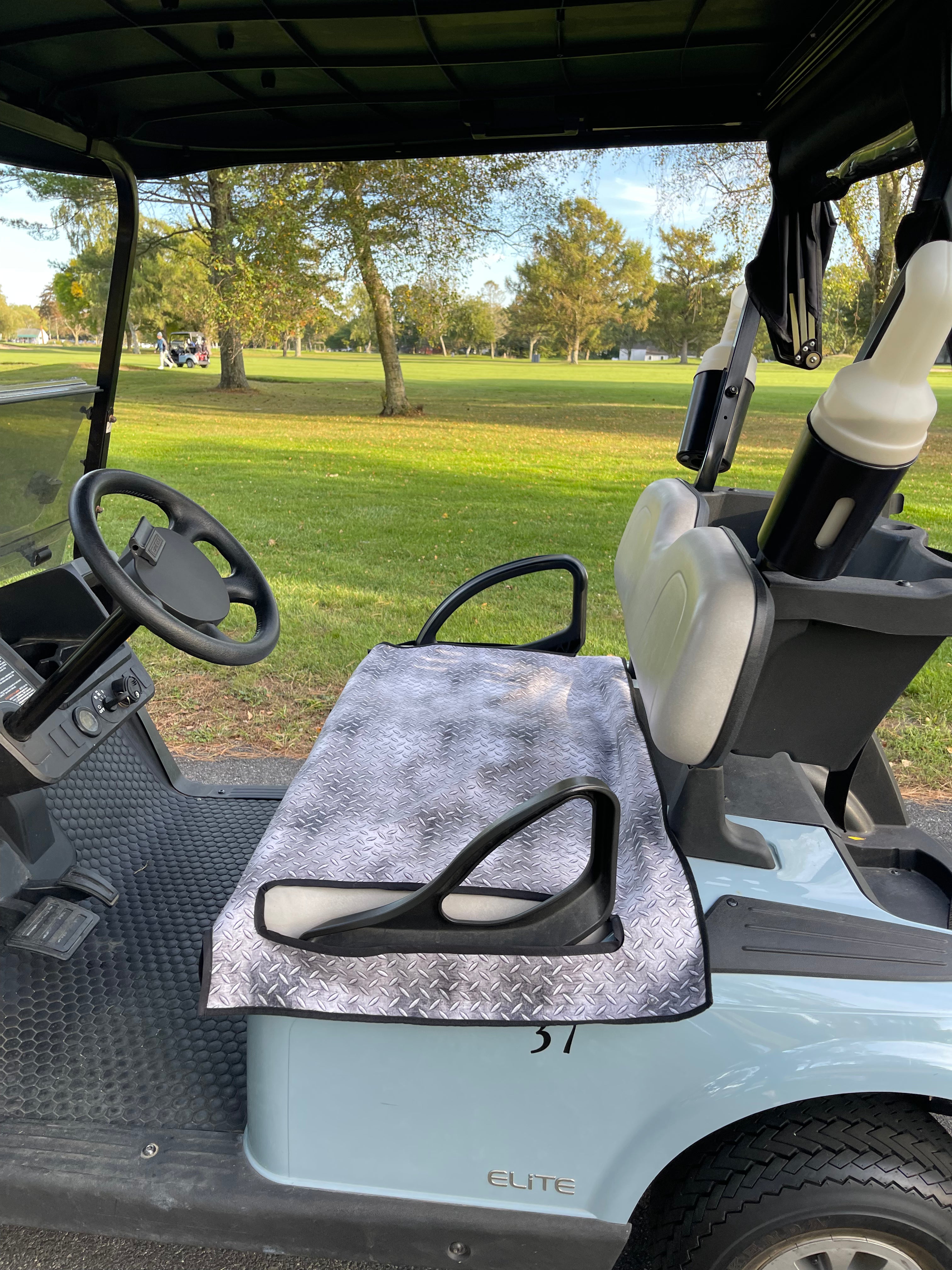 Golf Cart Slip On Bottom Seat Cover With Armrest Openings