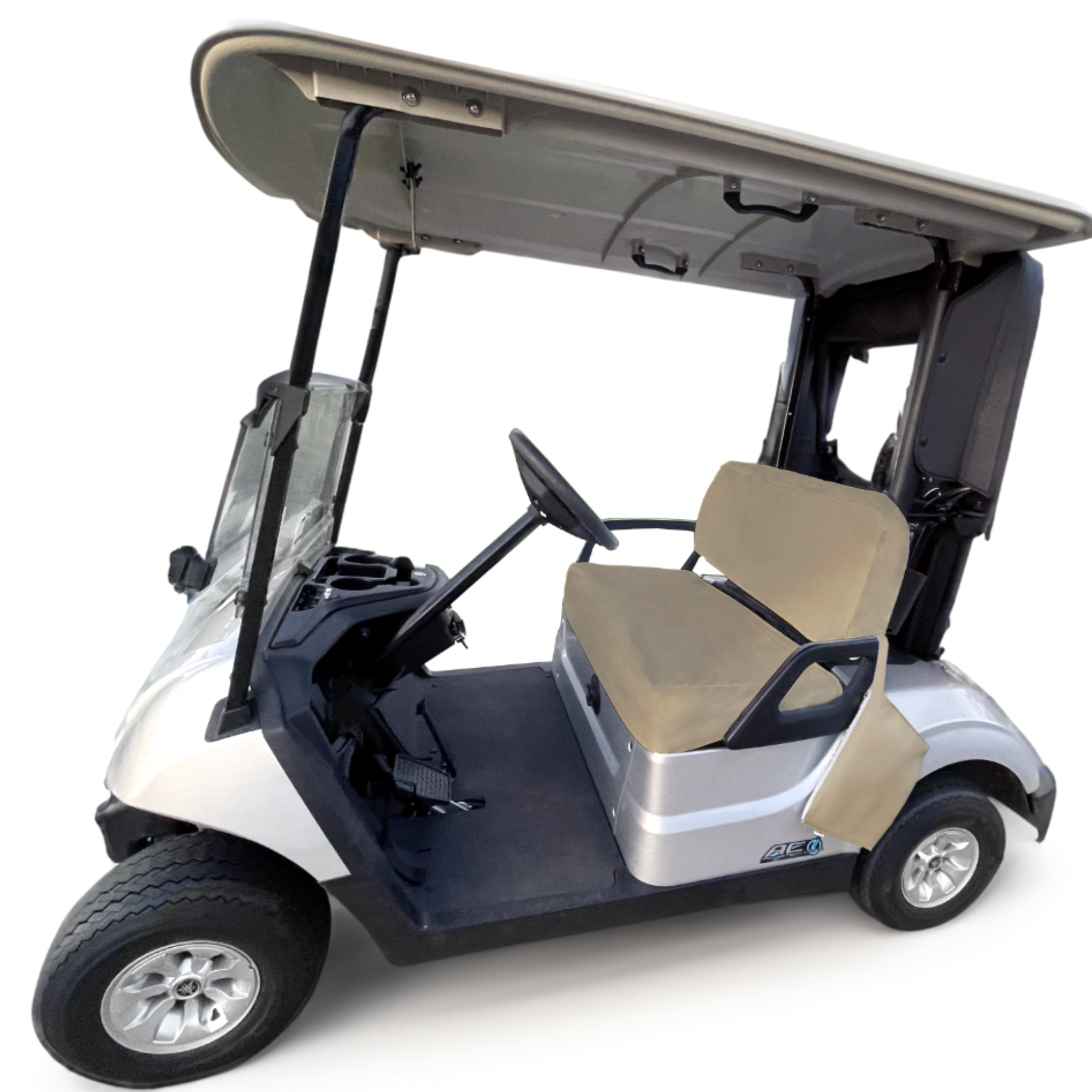 Golf Cart Slip On Seat Bottom And Back Cover Set