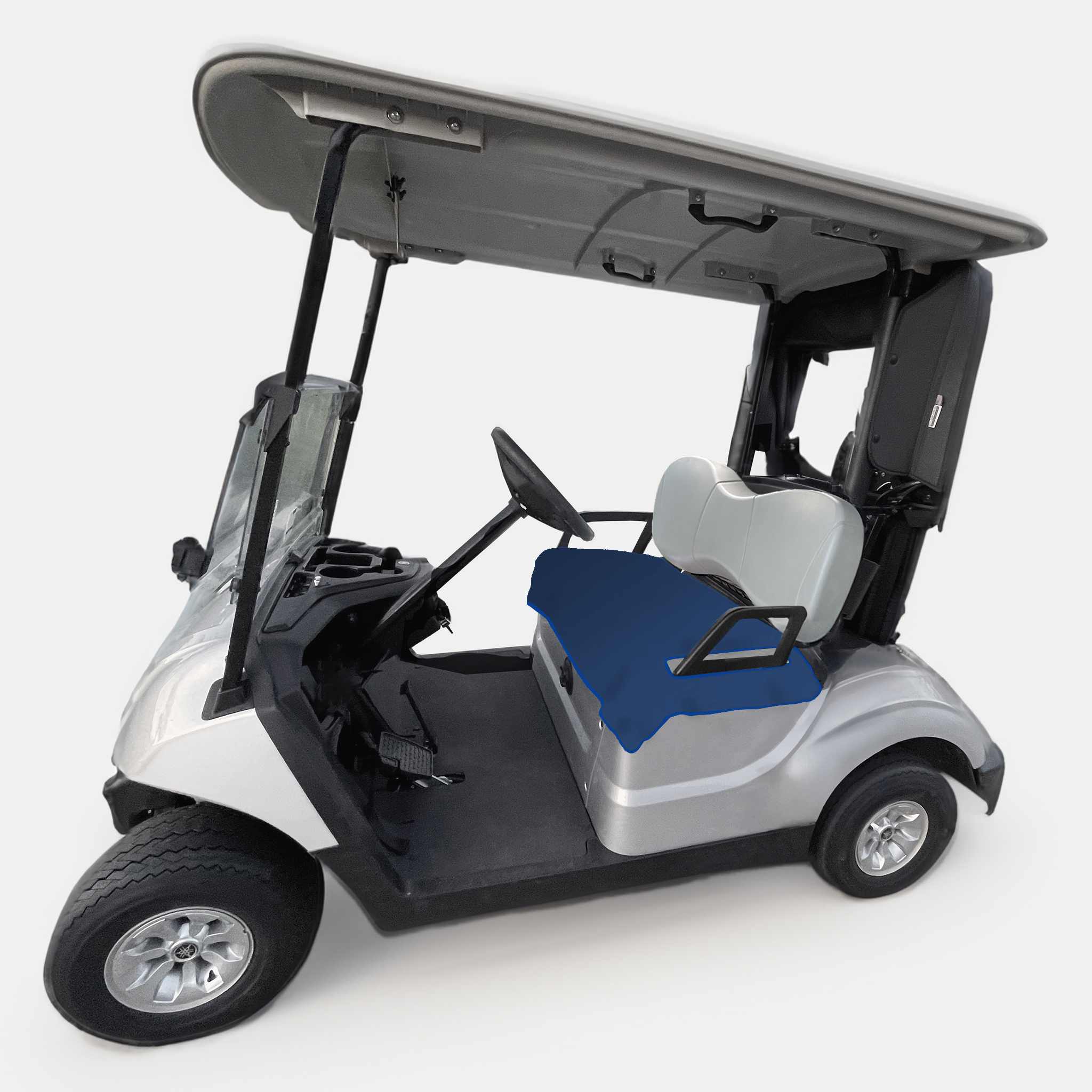 Golf Cart Slip On Bottom Seat Cover With Armrest Openings