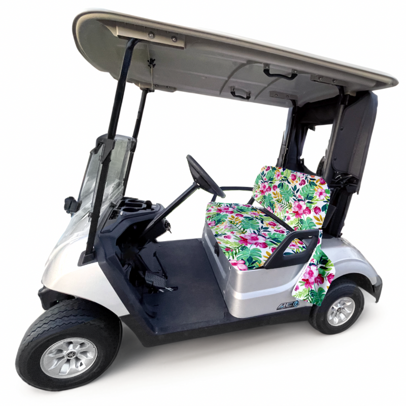 Golf Cart Slip On Seat Bottom And Back Cover Set
