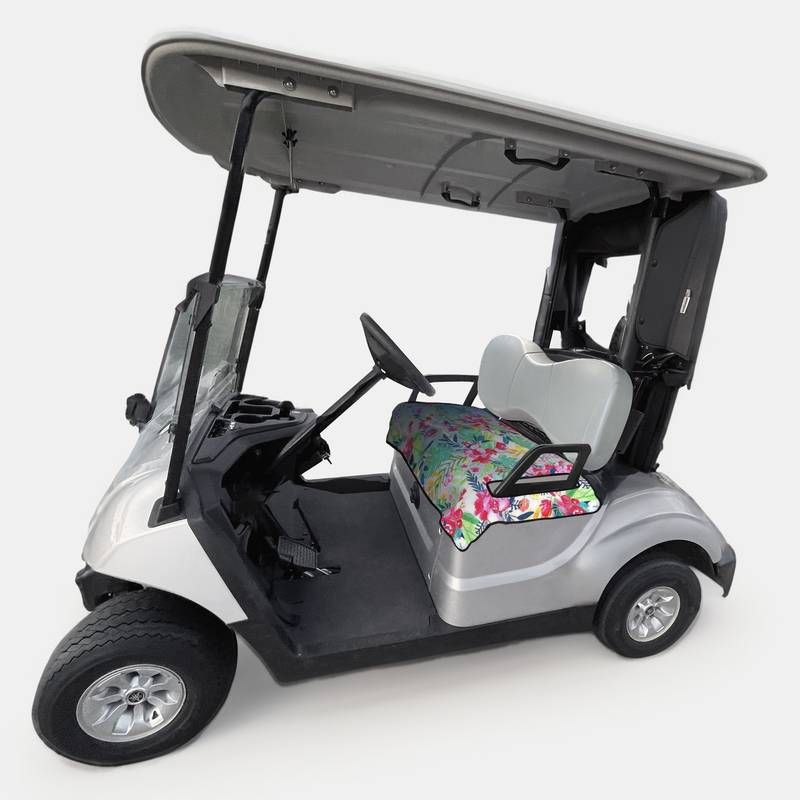 Golf Cart Slip On Bottom Seat Cover With Armrest Openings