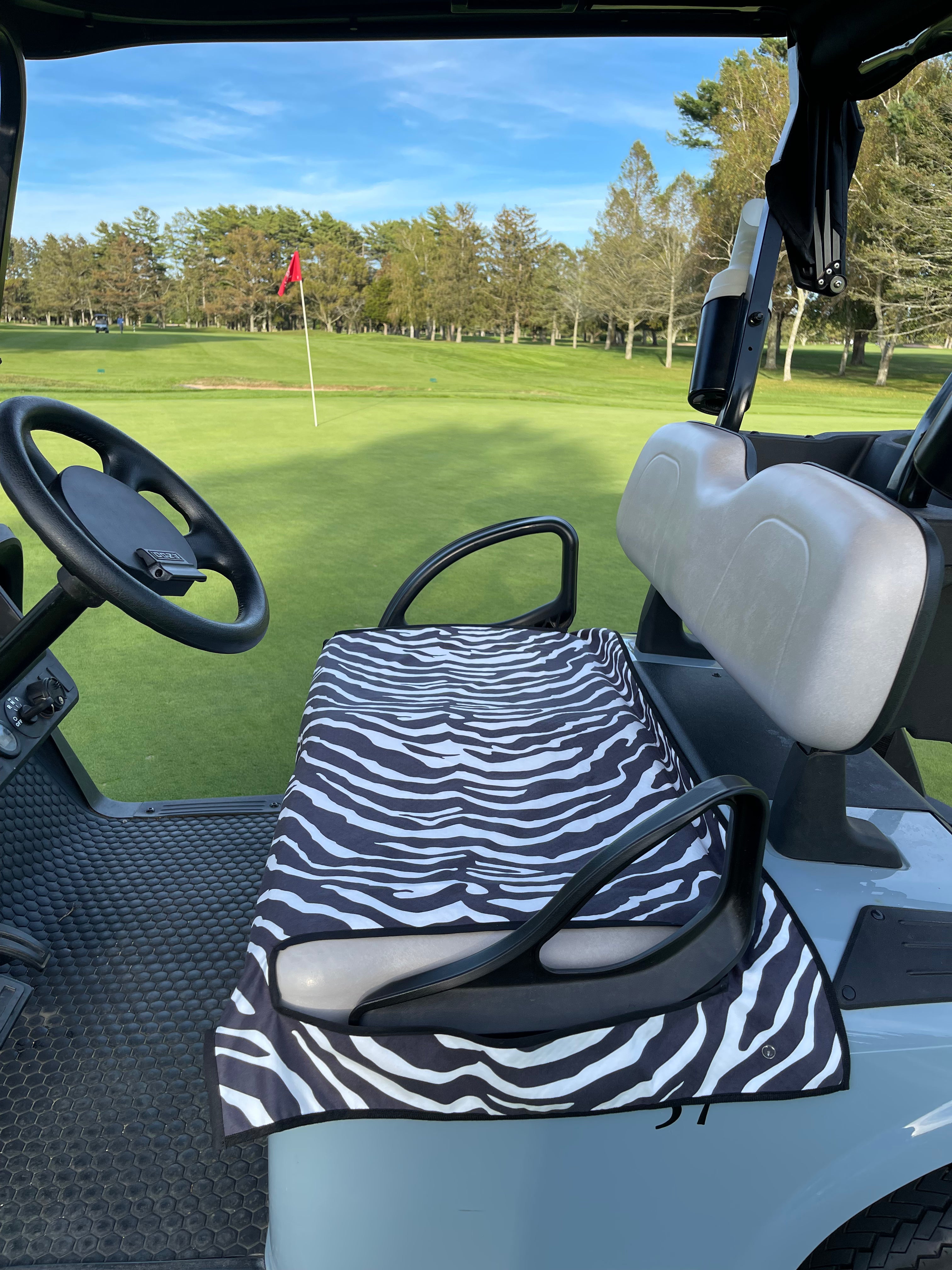 Golf Cart Slip On Bottom Seat Cover With Armrest Openings