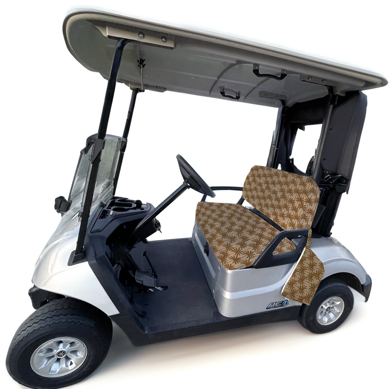 Golf Cart Slip On Seat Bottom And Back Cover Set