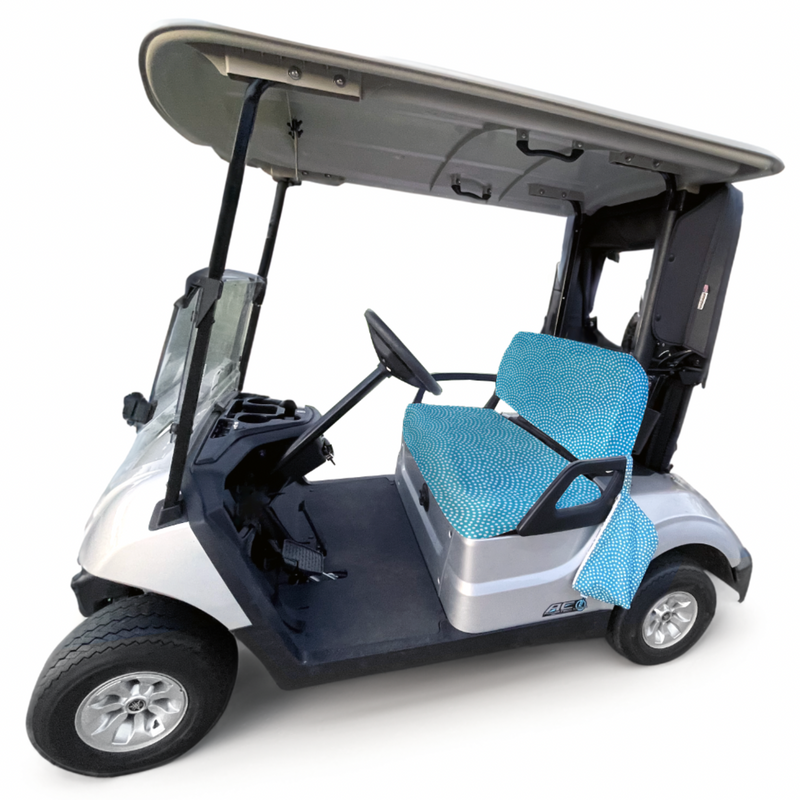 Golf Cart Slip On Seat Bottom And Back Cover Set