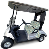 Golf Cart Slip On Seat Bottom And Back Cover Set