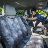 SeatSpin:Gray Diamond Plate Waterproof Seat Cover