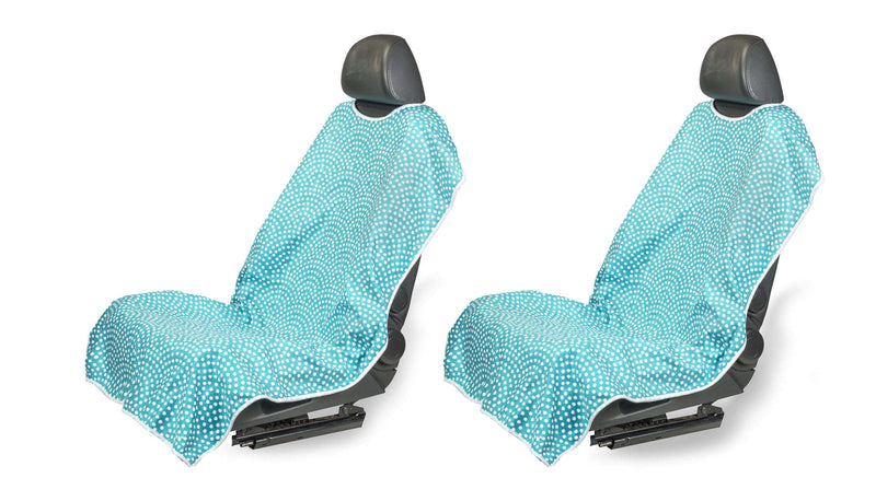 SeatSpin:Two For The Road,Teal Polka Dot