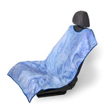 SeatSpin:Waterproof SeatSpin Cover,Cool Blue Marble