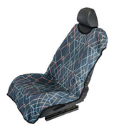 SeatSpin:Original Quick-Dry SeatSpin Cover,Geometric Grid On Gray