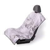 SeatSpin:Original Quick-Dry SeatSpin Cover,Shades of Gray and White Marble