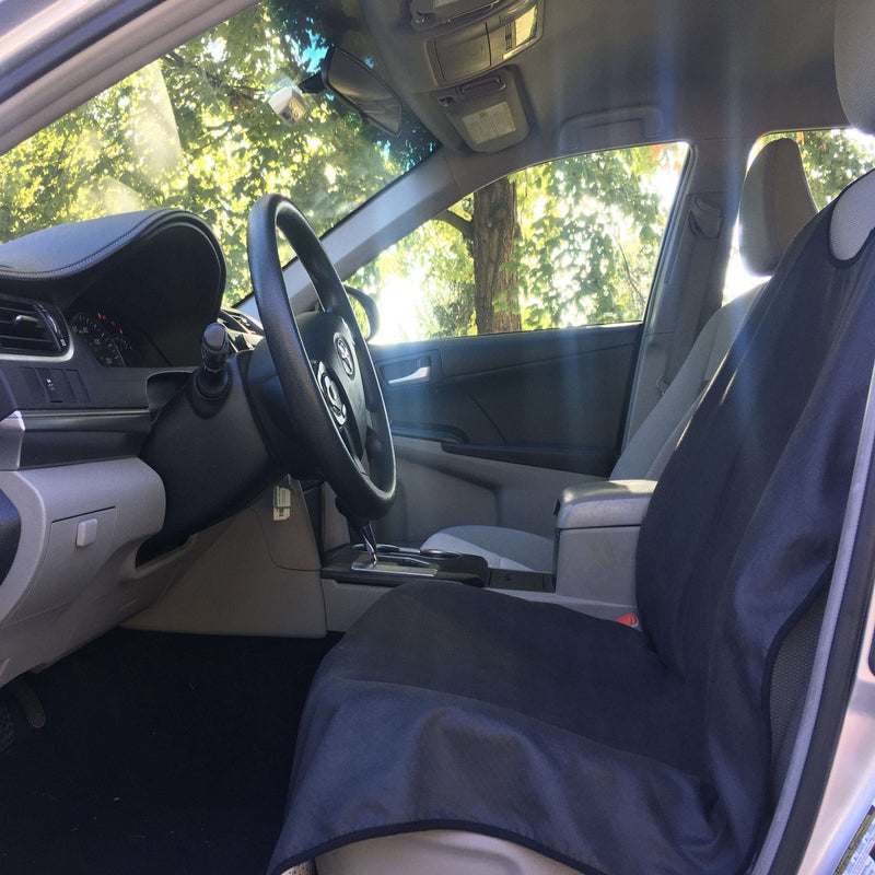 Classic Black SeatSpin Quick-Dry Car Seat Cover On Driver's Seat